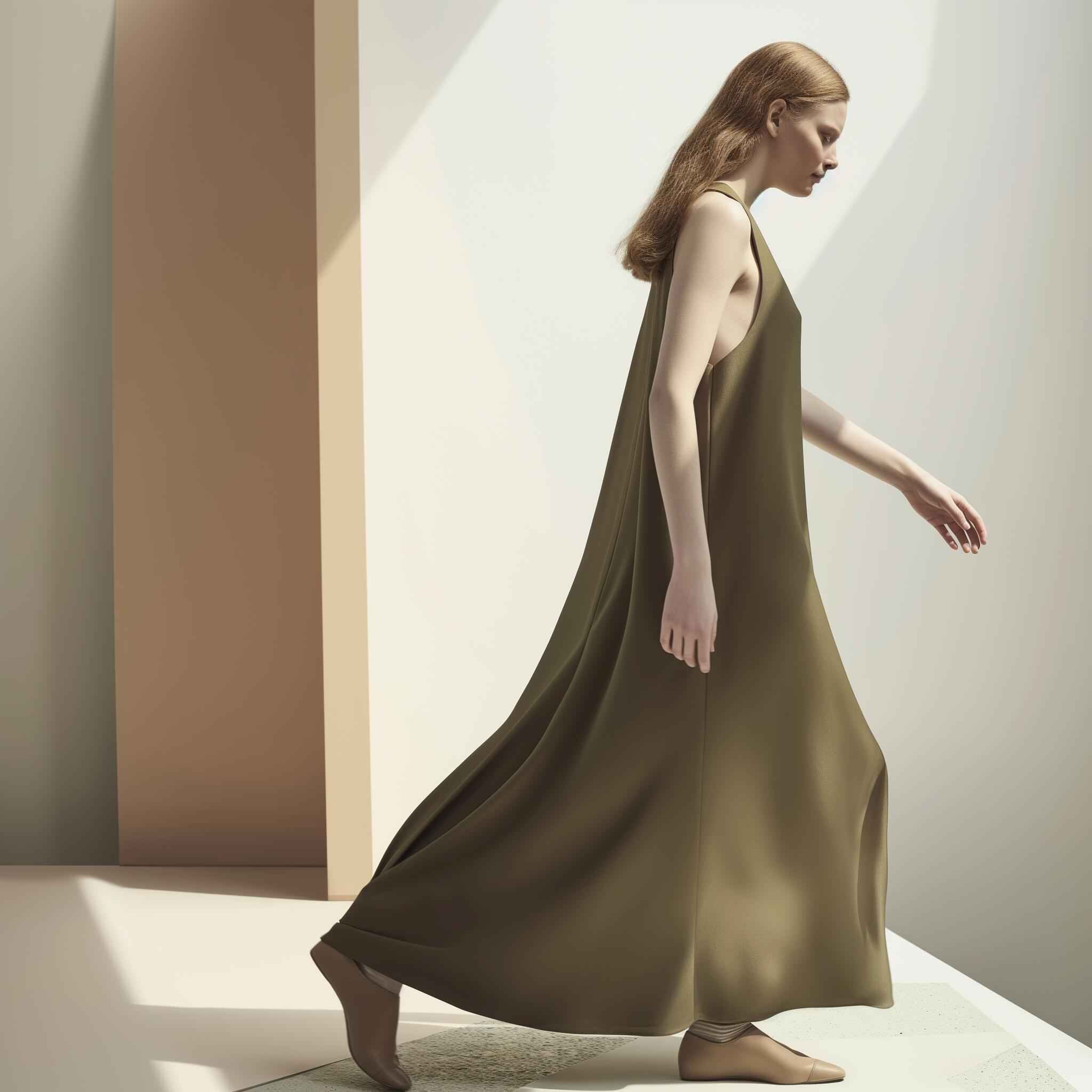 The Lila Pleated Chiffon Dress